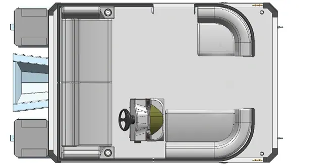 Overhead deck plan of the 7513 Leisure Quest Cruise