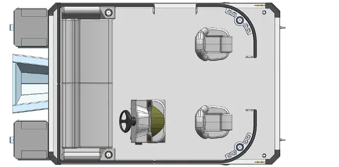 Overhead deck plan of the 7513 Leisure Quest Fish