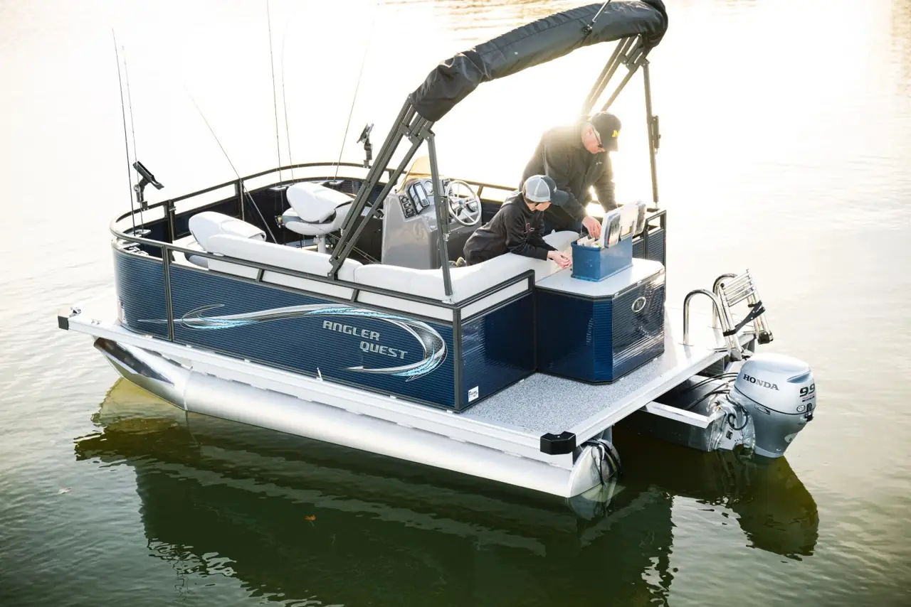 Two anglers aboard a 14-foot Panfish