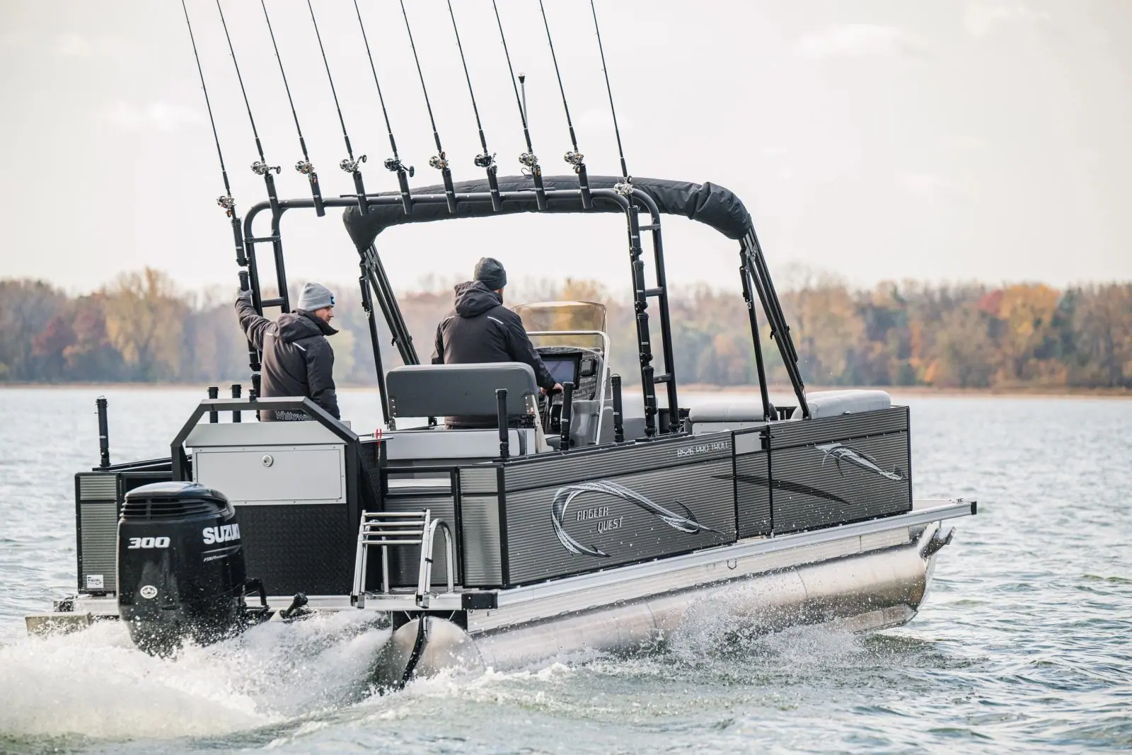 Angler Quest Pro Troll on the water