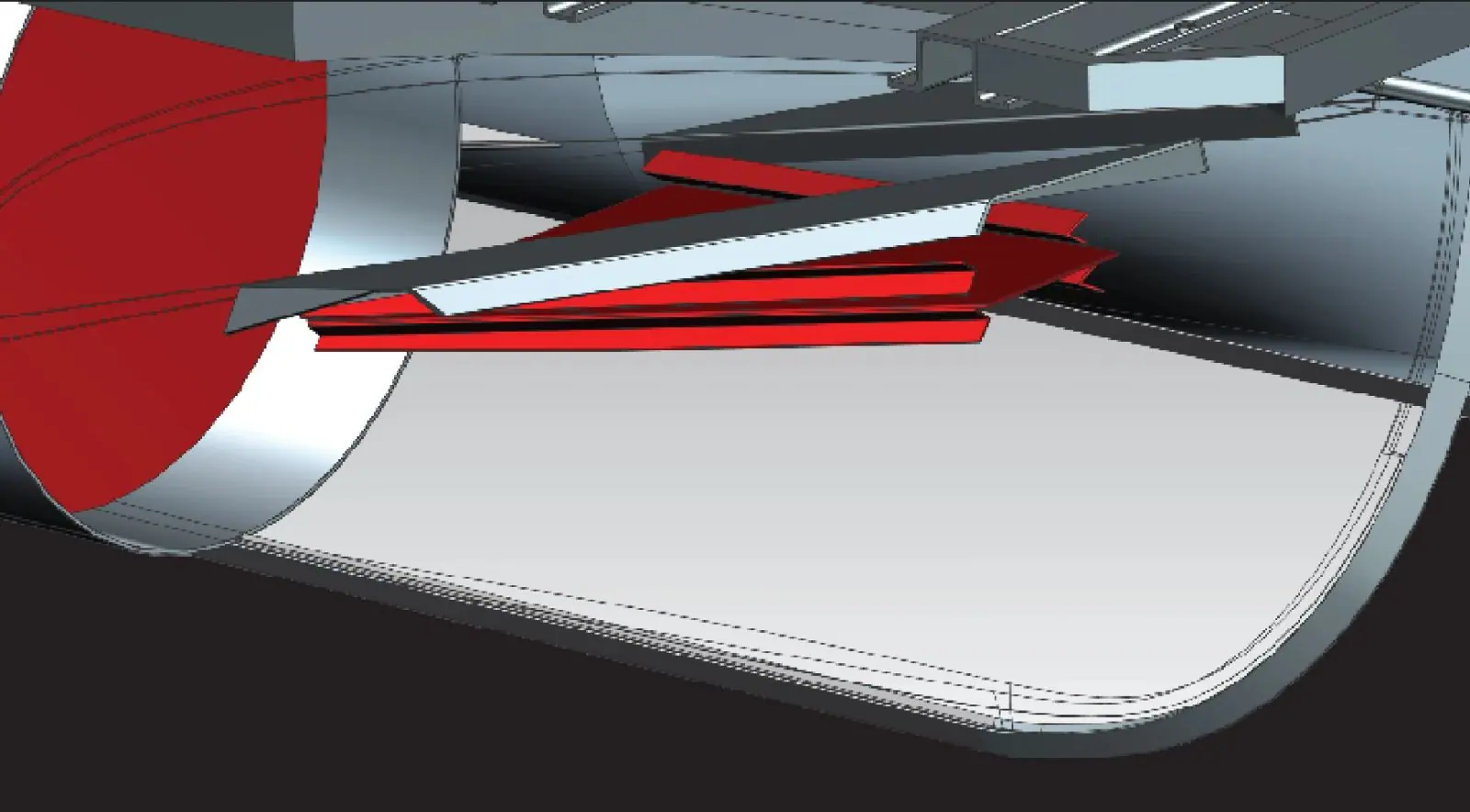 Aluminum lateral nose cone reinforcement