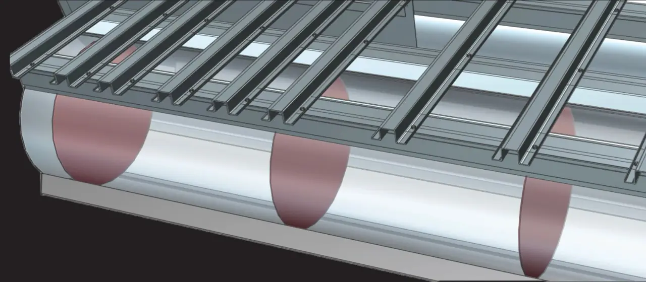 Full-width hat channels