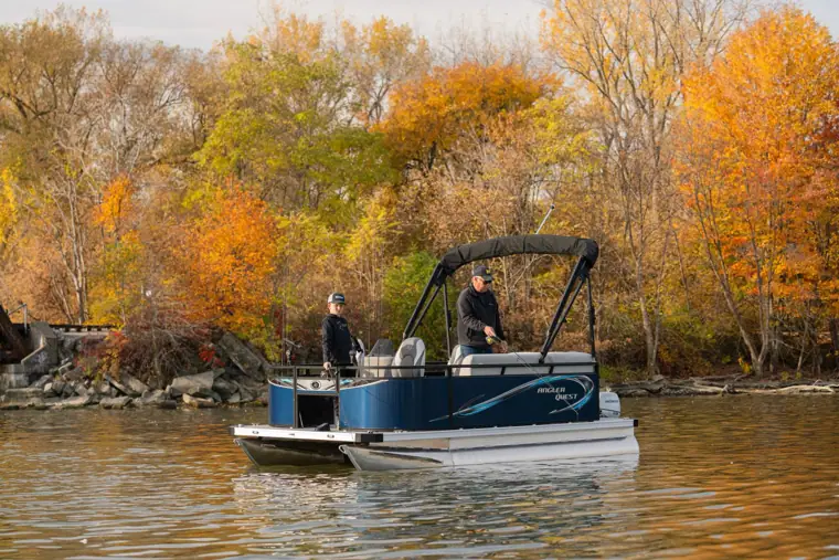 14-foot Panfish along an autumn shoreline